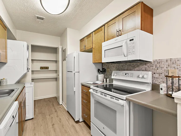 Contemporary Kitchen Style (shown here in a 2-bedroom floor plan)
