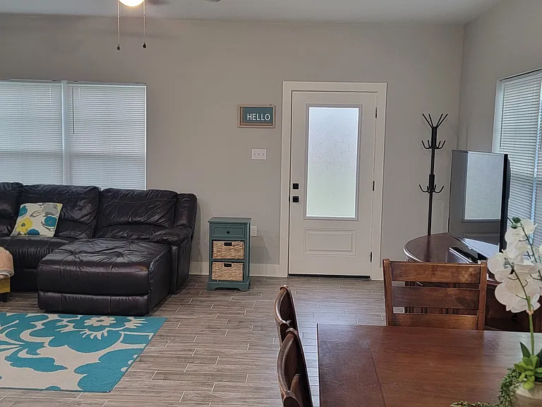 dining room and living room
