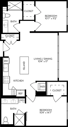 Floor plan 2R