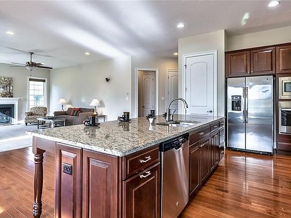The open floor plan and whole house sound system is great for entertaining.