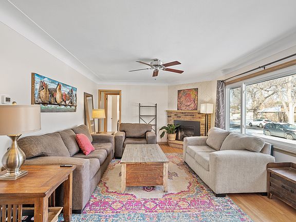 Electric fireplace upstairs and downstairs