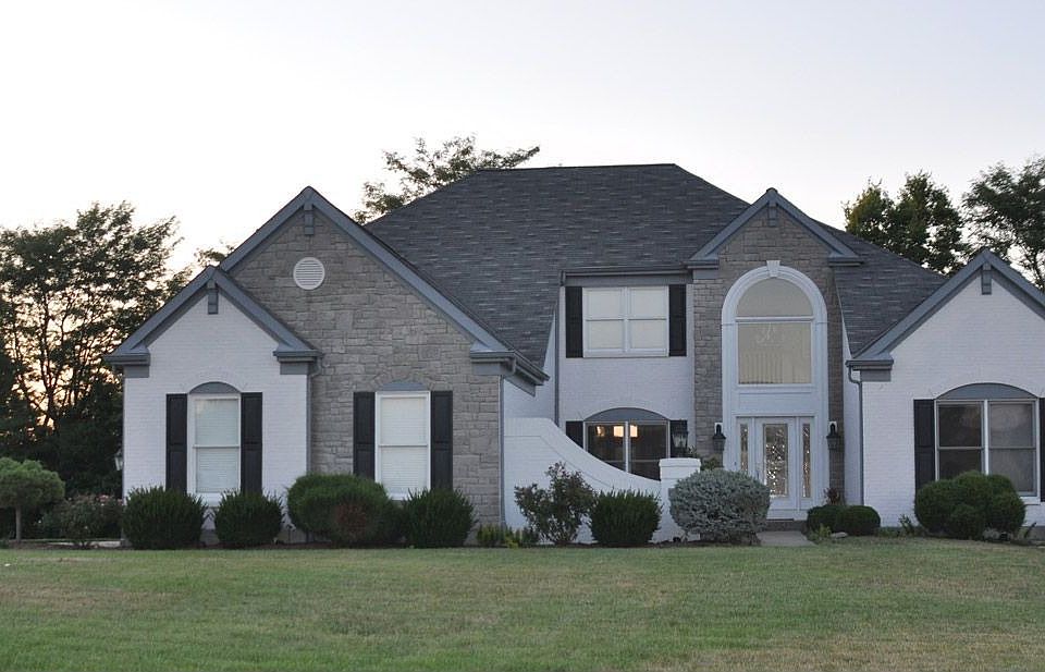Beautiful White Brick House