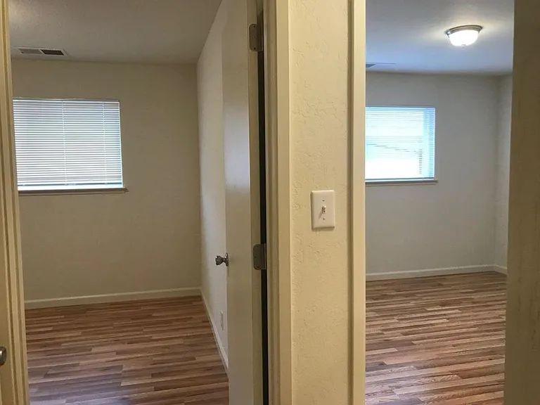 Hallway to 2 bedrooms