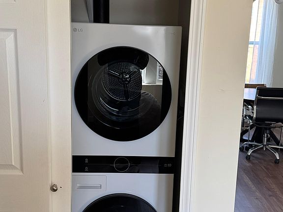 In-unit washer and dryer for added convenience
