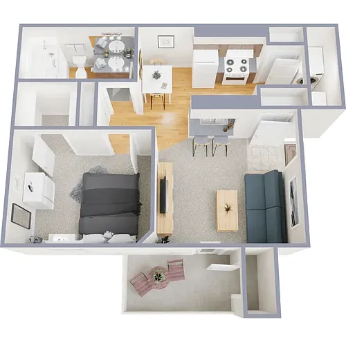 Floor plan One Bedroom