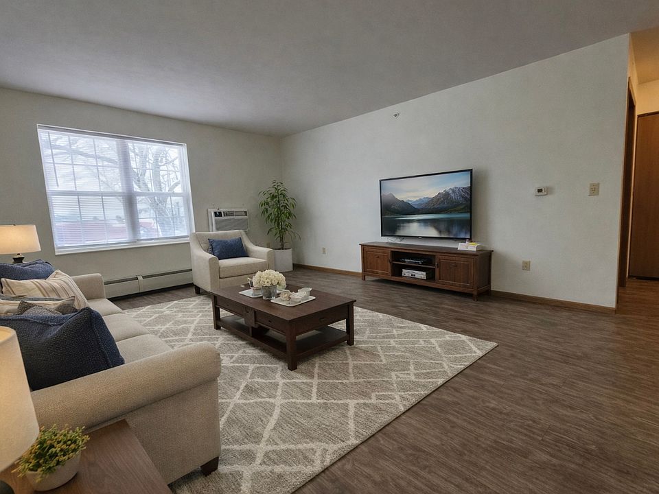 This is a staged photo. This unit does not come furnished. Each unit varies on finishes and layout.