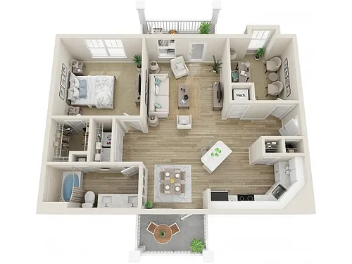 Floor plan The St. Helena with Garage
