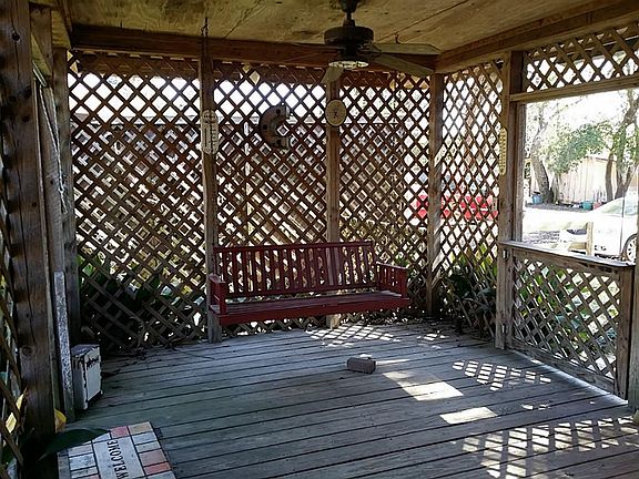 Back patio.