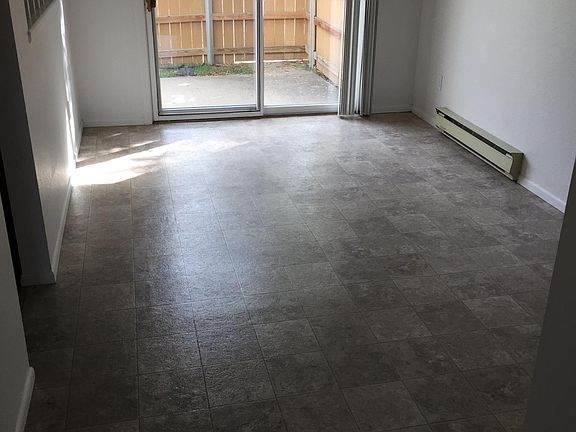 Dining room with slider to back patio