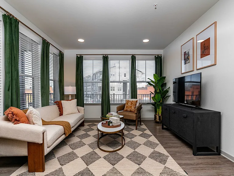Cozy apartment living room.