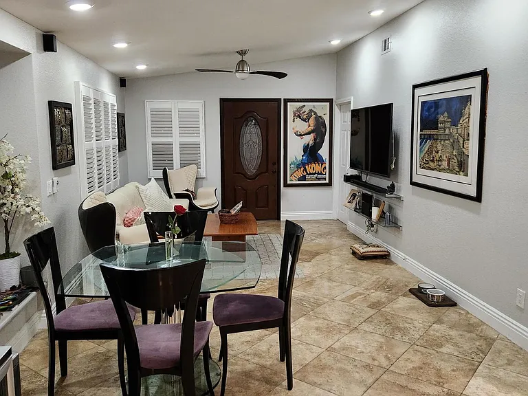 Living Room and Dining Room