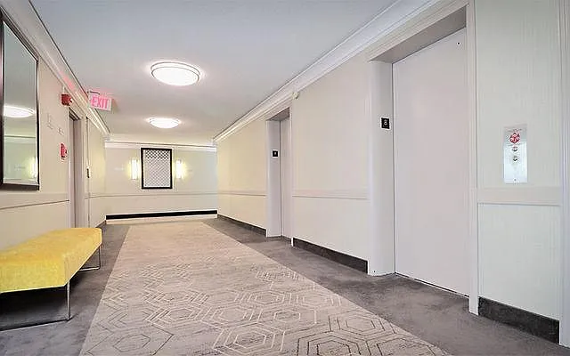 Elevator lobby on apartment floor