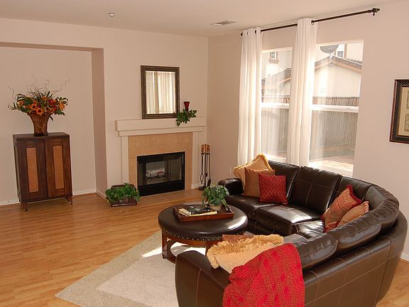 Fireplace in family rm
