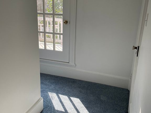 Hall and door to front porch