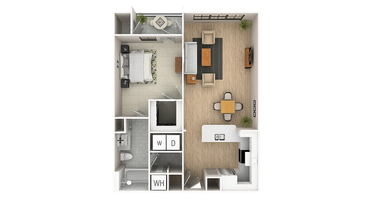 Floor plan 1B