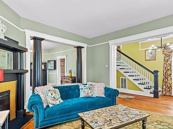 Living room and entry.