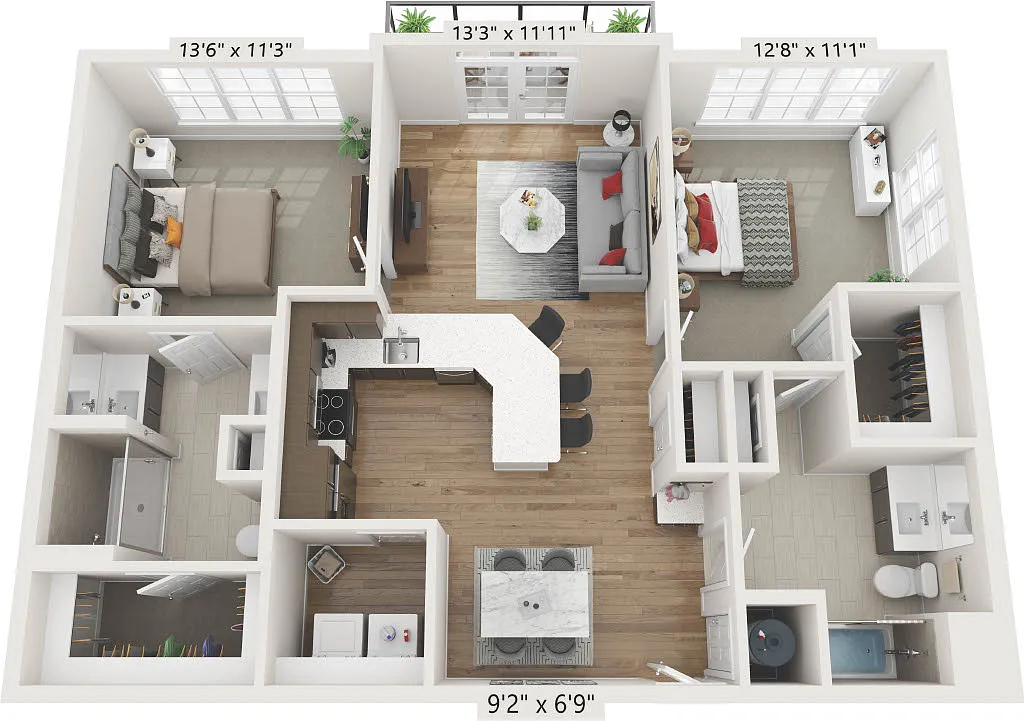 Floor plan B2