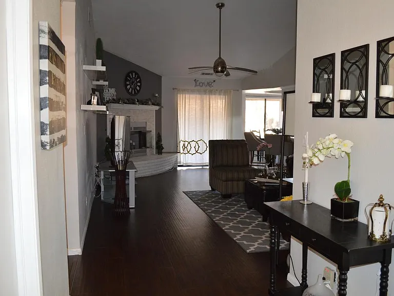 fireplace/family room