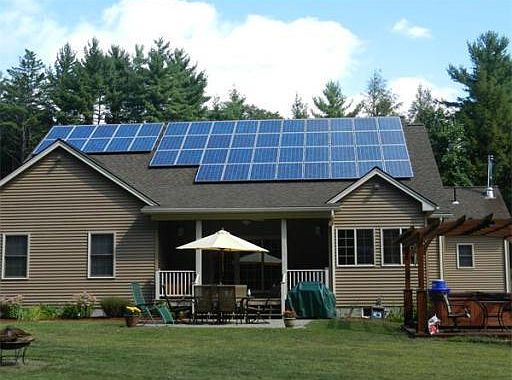 Solar Home-Rear View