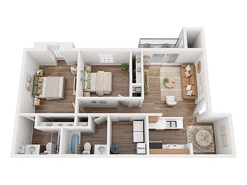 Floor plan 2X2