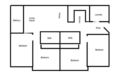 Floor plan 4 Bedroom