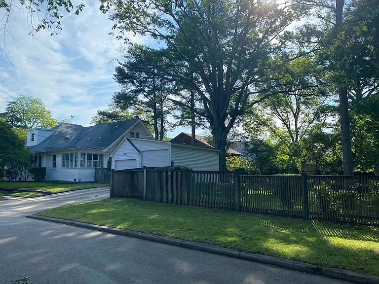 Backyard and detached garages