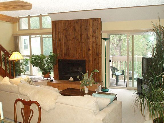 Warm fireplace and Dramatic Windows