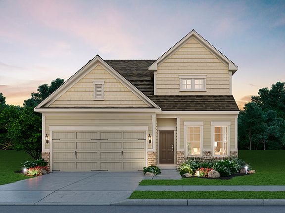 Blue Rock Exterior Rendering - Elevation 2 with an Optional Loft at Carter s Mill in Sterling, VA.