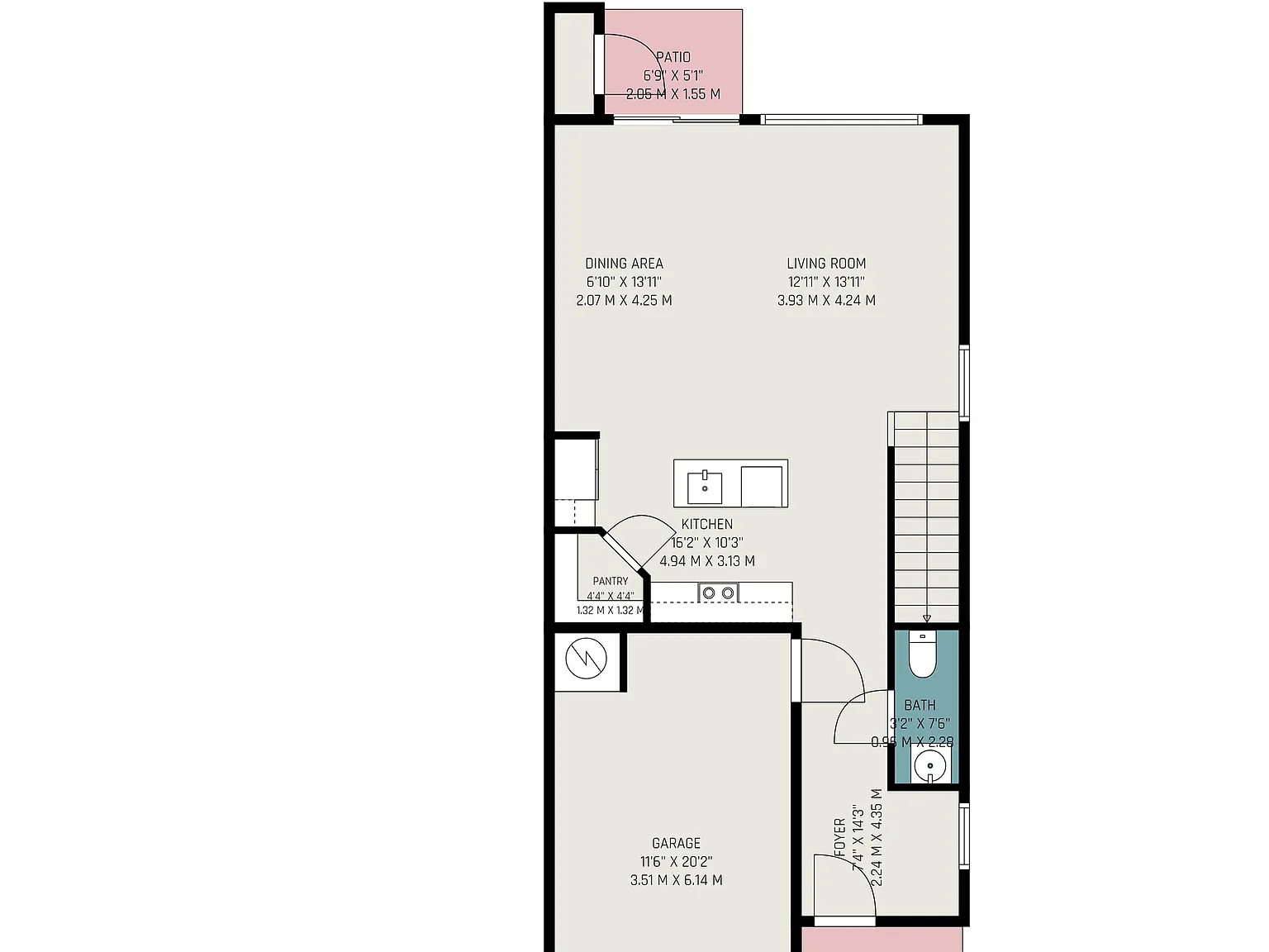 3 bed, 2.5 bath, 1600 sqft, $1,895 — Photo 3