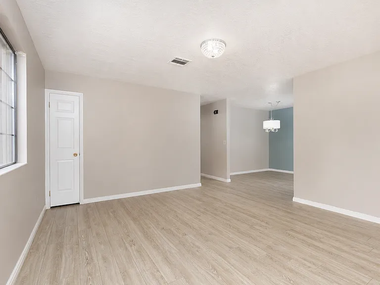 Front door view- living room