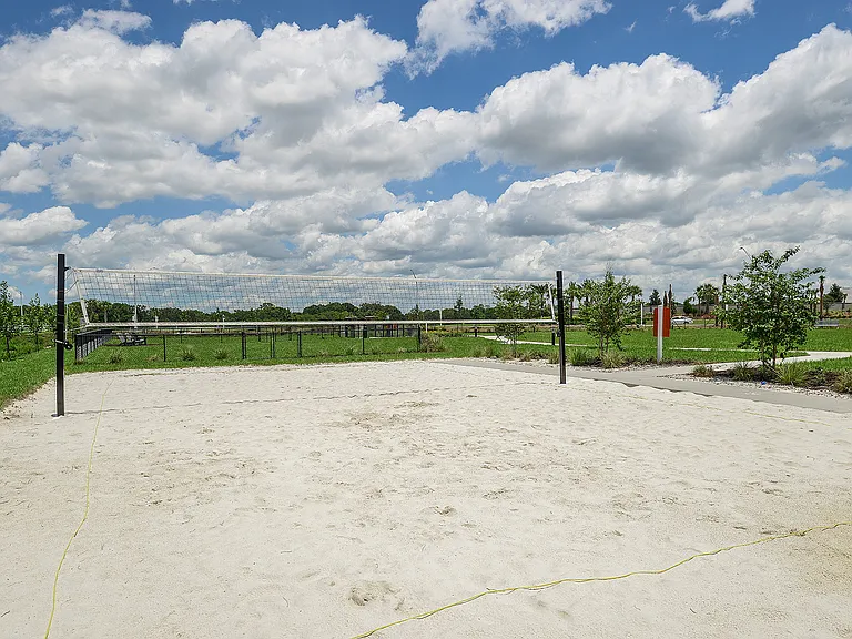 Sand volleyball court