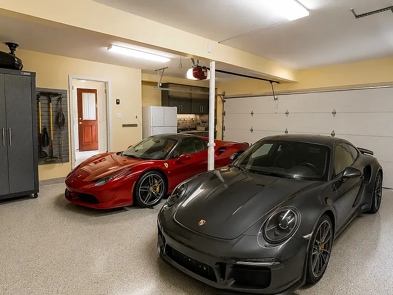 2 car automatic garage with access from inside