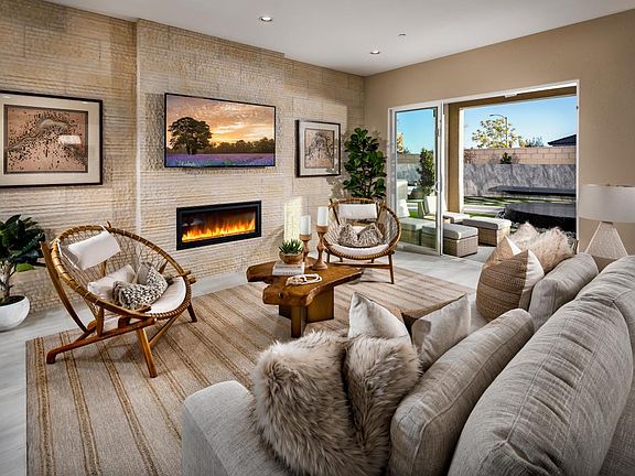 Spacious great room with fireplace