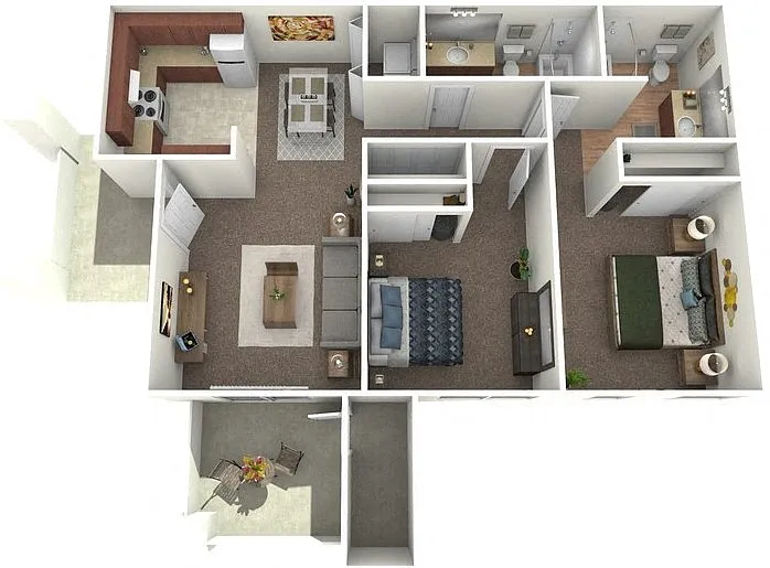Floor plan Two Bedroom
