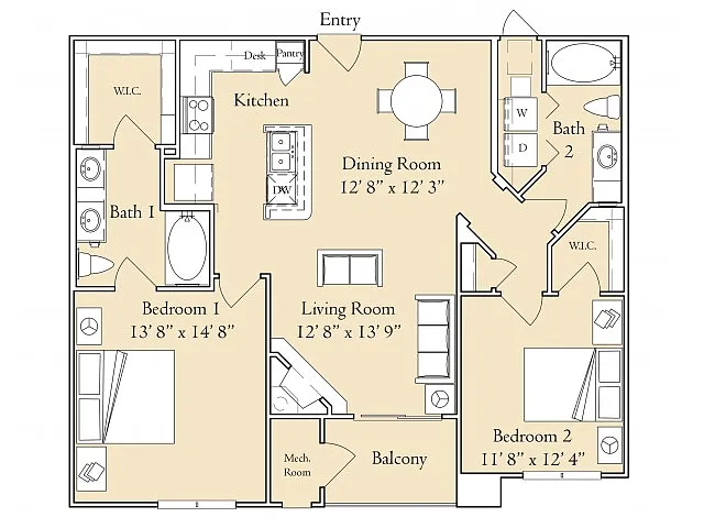 Floor plan 2 - Lilac