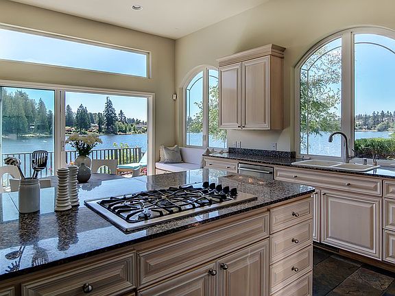 Gas cook top with view.
