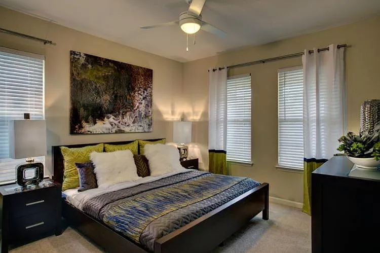 Master Bedroom Sample (Furniture not included with rentals)