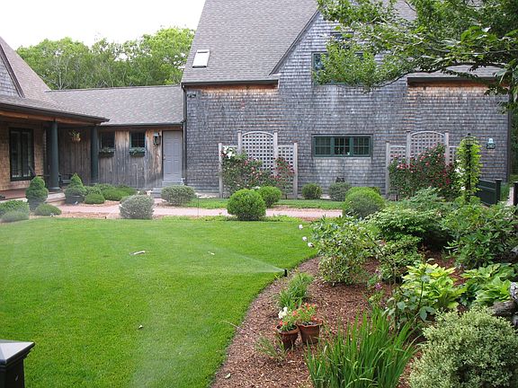 lawn looking toward barn