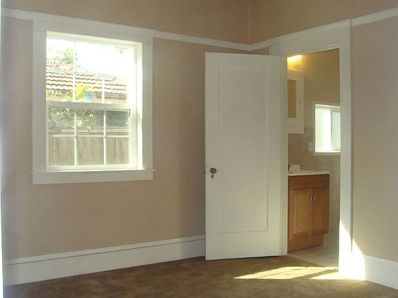 1st Bedroom w/ original molding