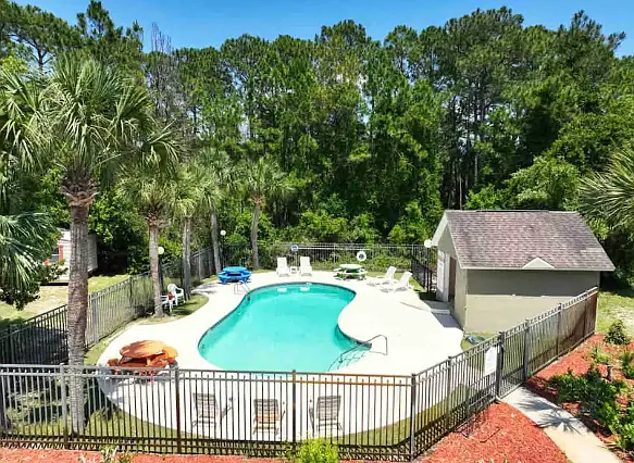 Pool across the house