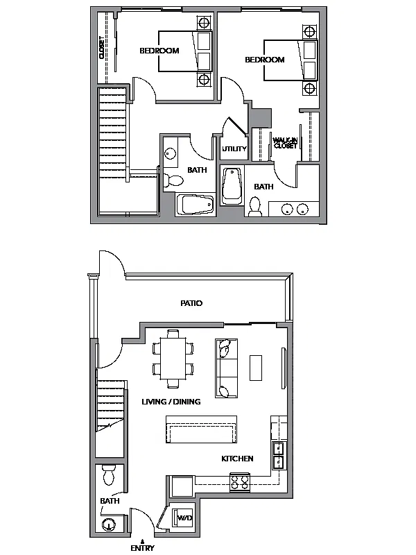 Floor plan 2S Townhome