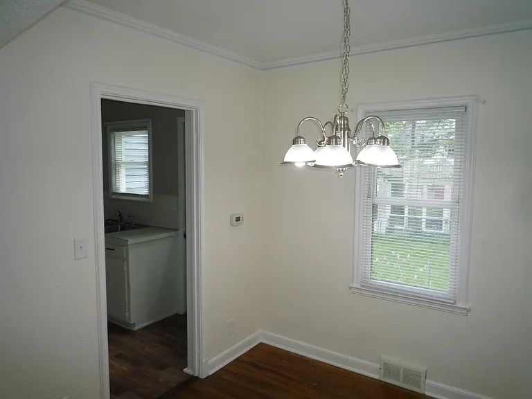 Dining Room, window overlooks back yard and door way is to kitchen