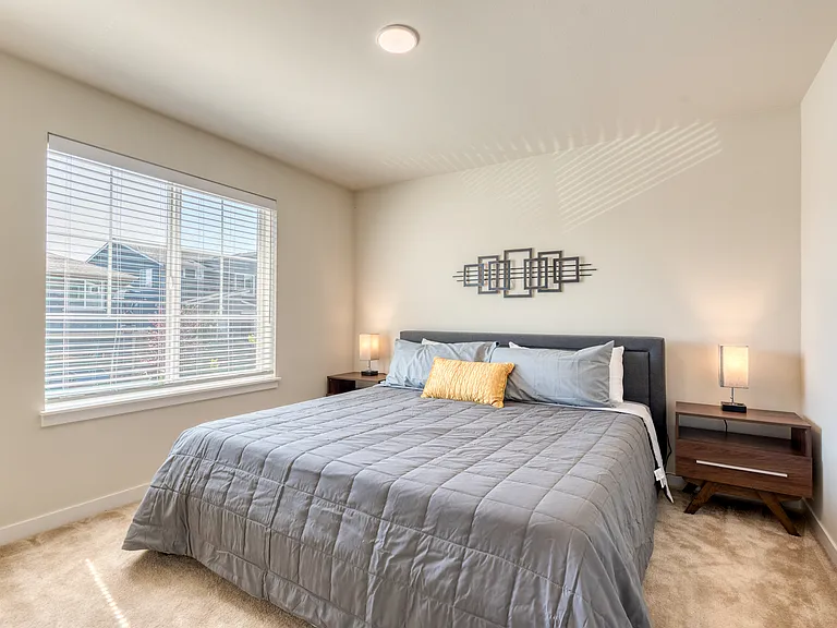 3rd Bedroom Upstairs with King Bed and walk in closet