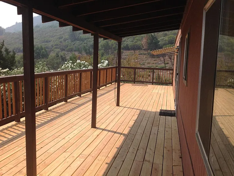 Decks on three sides