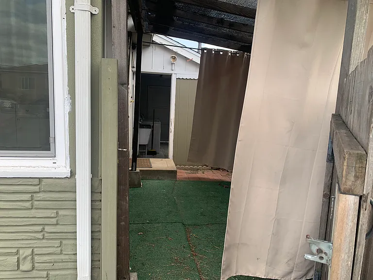 Side of the house as seen from front gate