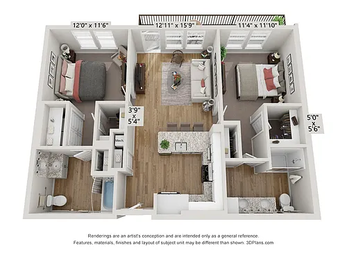 Floor plan B2 - Carolina