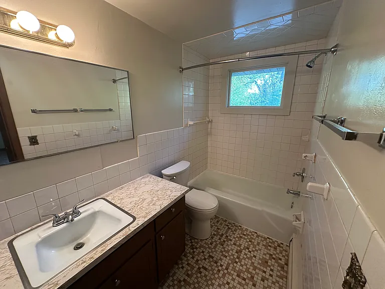 Primary bath upstairs.