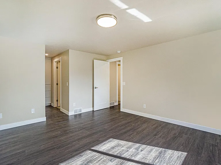 note newer white doors and trim throughout the home