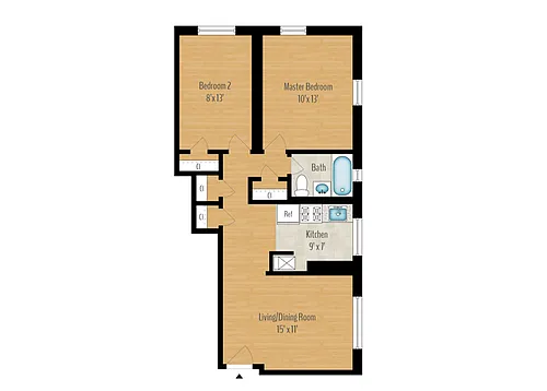Floor plan 2 Bedroom