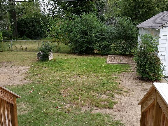 Fully fenced backyard